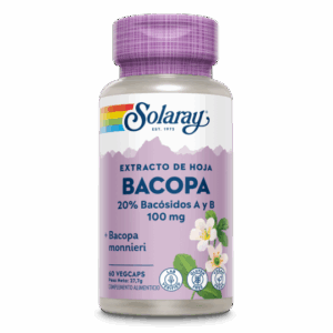 Solaray® - Bacopa-60 VegCaps. Apto Para Veganos. Sin Gluten. - Ayurveda