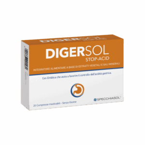 Specchiasol® - Digersol Stop Acid-20 Comprimidos Mast. Sin Gluten. - antiacido
