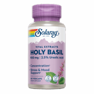 Solaray® - Holly Basil-60 VegCaps. Apto Para Veganos - Ayurveda
