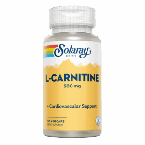 Solaray® - L-Carnitine 500 Mg- 30 VegCaps. Apto Para Veganos - Aminoácidos