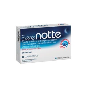 Specchiasol® - Melatonina 1'9 (SERENOTTE)-60 Masticables. Sin Gluten. Apto Para Veganos.