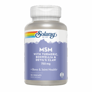 Salary® - MSM With Turmeric, Boswellia & Devil's Claw & Harpago 750 Mg - 90 Vegcaps. Apoyo osteoarticular