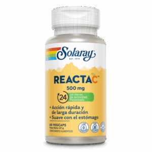 Solaray® - Reacta C™- 500 Mg-60 VegCaps. Sin Gluten. Apto Para Veganos - vitaminas