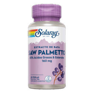 Solaray® - Saw Palmetto - 60 Perlas. - Salud Masculina