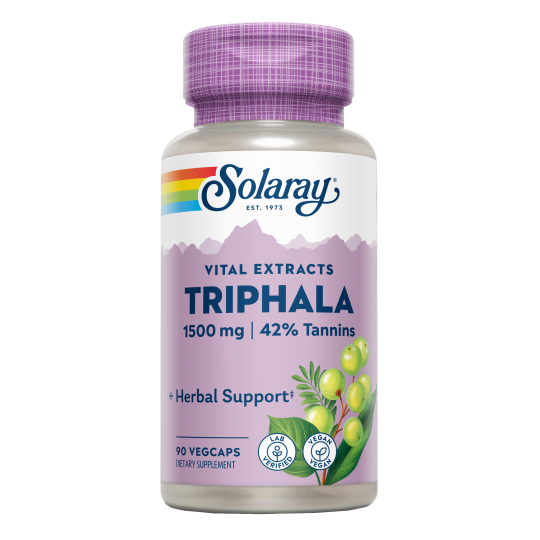 Solaray® - Triphala-90 VegCaps. Apto Para Veganos - Ayurveda