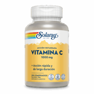 Solaray® - Vit. C 1000 Mg. A/R-100 Comp. Apto Para Veganos. Sin Gluten. - Vitaminas
