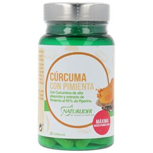 CURCUMA CON PIMIENTA 30 vcaps - acción antiinflamatoria, antioxidante y digestiva