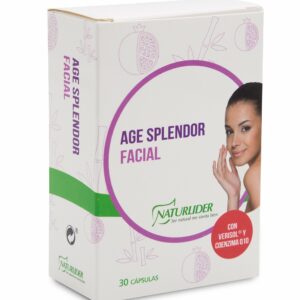 AGE SPLENDOR FACIAL 30 cápsulas - Colágeno Hidrolizado Tipo II - Con Verisol y Coencima Q10 - Mejora la salud de la piel y aumenta su elasticidad